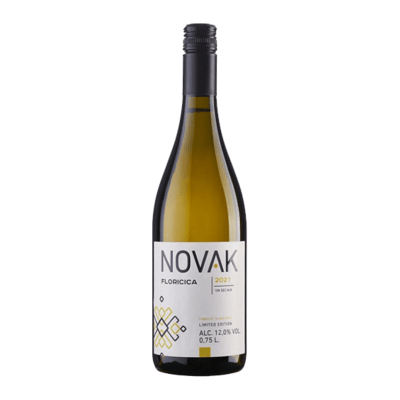 Floricica WHITE, Novak, sec, vin de culoare verzuie cu nuanțe de pai